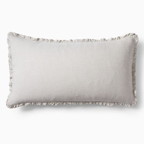 West Elm Other - West Elm European Flax Linen Ruffle King Sham